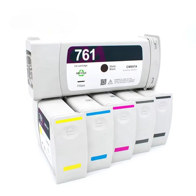 6PC/SET For HP 761 Compatible Ink Cartridge For HP DesignJet T7100 T7200