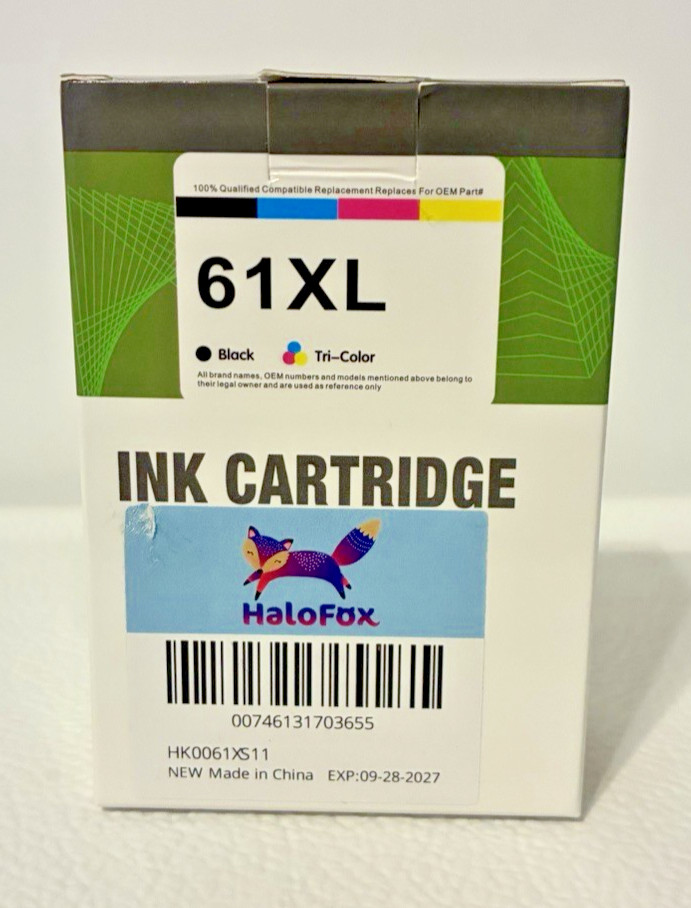 61 XL Black & Tri-Color Ink Cartridges New (open Box)