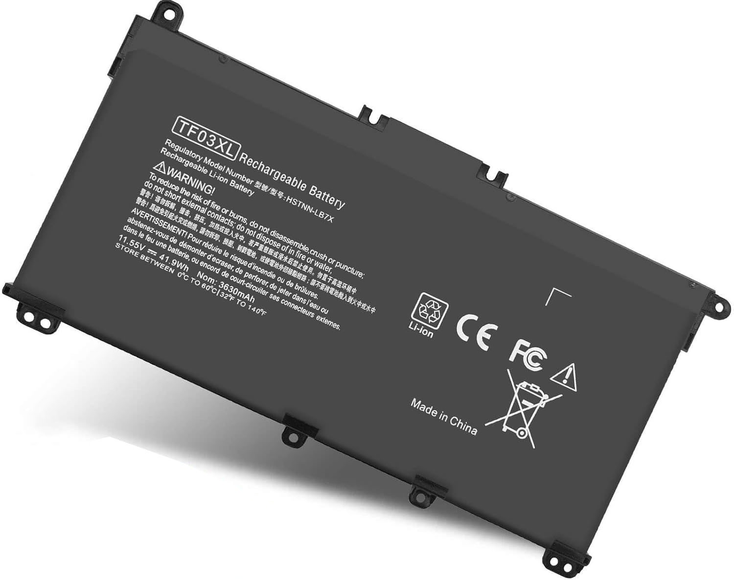 TPN-Q190 TF03XL Replacement Battery for HP Pavilion 15-CD Series