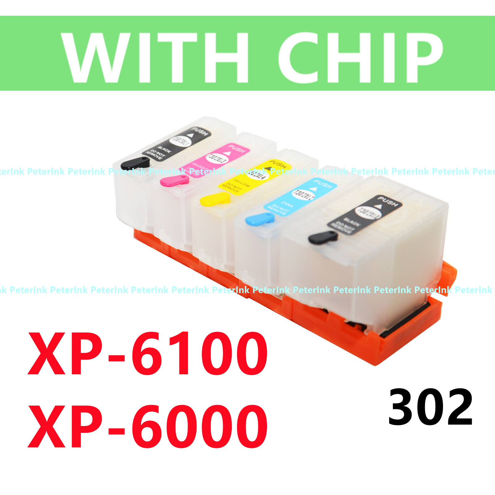 Empty refillable Ink Cartridge T302 302 XL for  XP-6000 XP-6100 Printer
