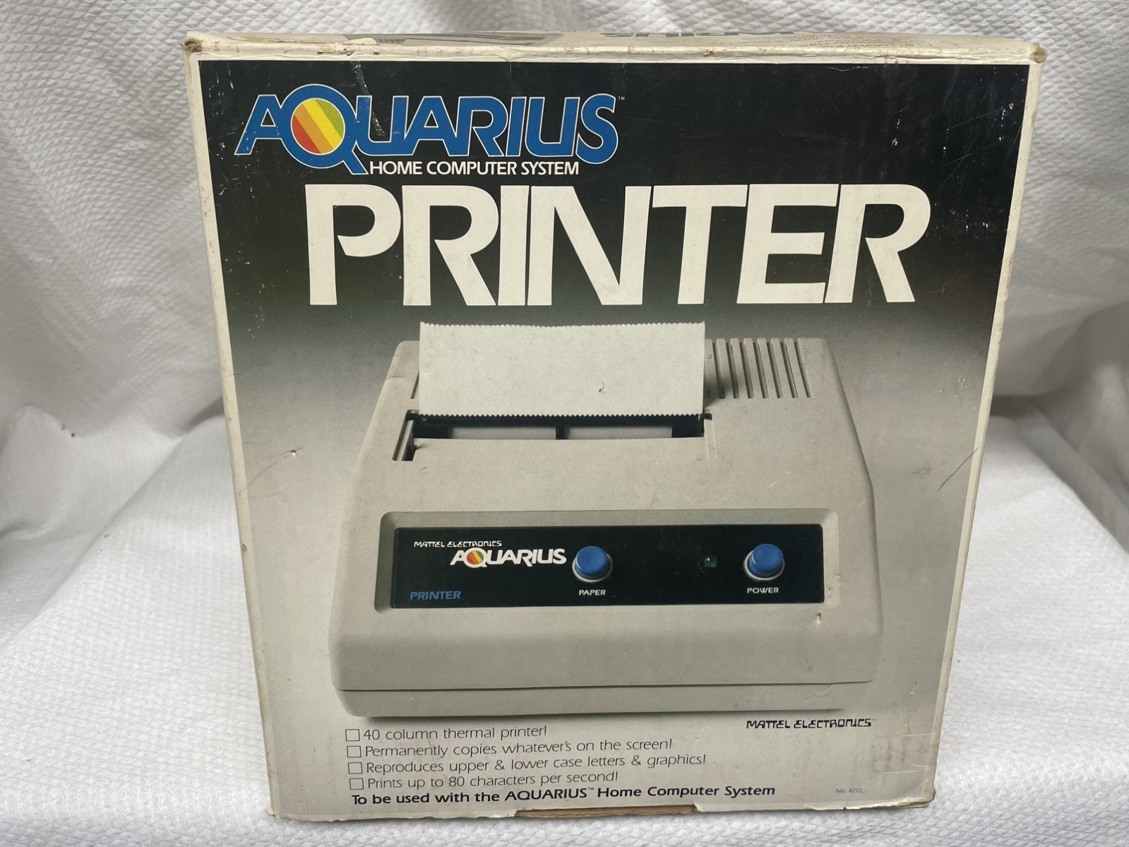 Aquarius Computer Game System PRINTER #4210 1983 Mattel UNTESTED AS IS