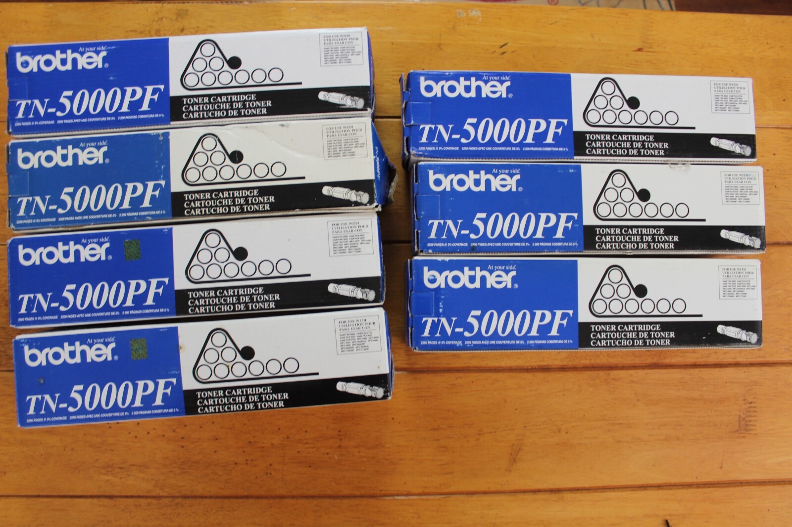 LOT OF 7 Brother TN-5000PF Black Toner Cartridge Genuine OEM TN5000PF [h3]