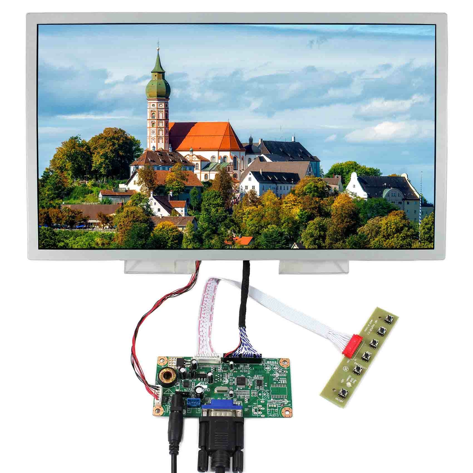 VGA LCD Controller Board  15.6 in LQ156M1LG21 1920x1080 Industrial LCD Screen