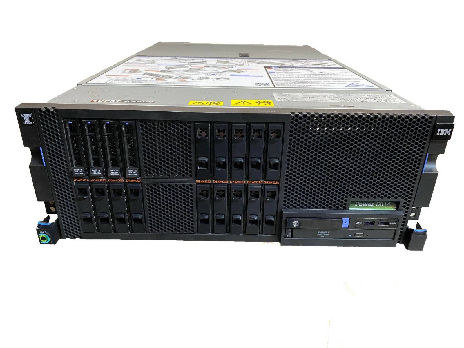 IBM 8286 41A iSeries Power8 Server EPXK 4-Core  