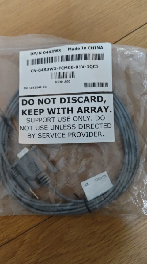 New DELL 4R3WX SC4020 SCV2000 ME4012 ME4024 ME4084 DB9 to 3.5mm Serial Cable