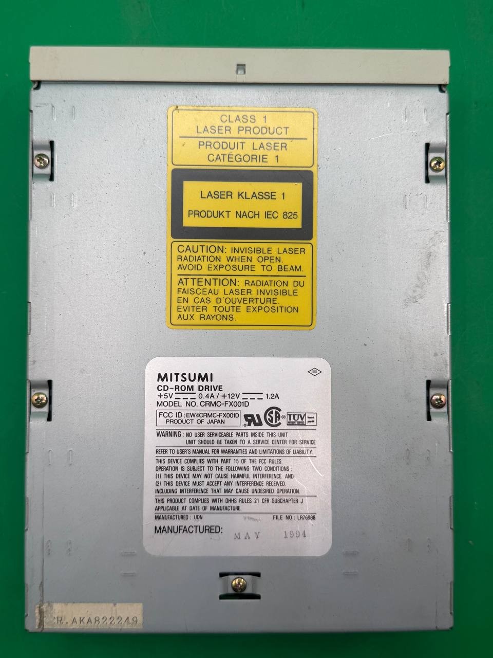 Mitsumi CRMC-FX001D Double Speed Internal CD-ROM Drive 1994 TC