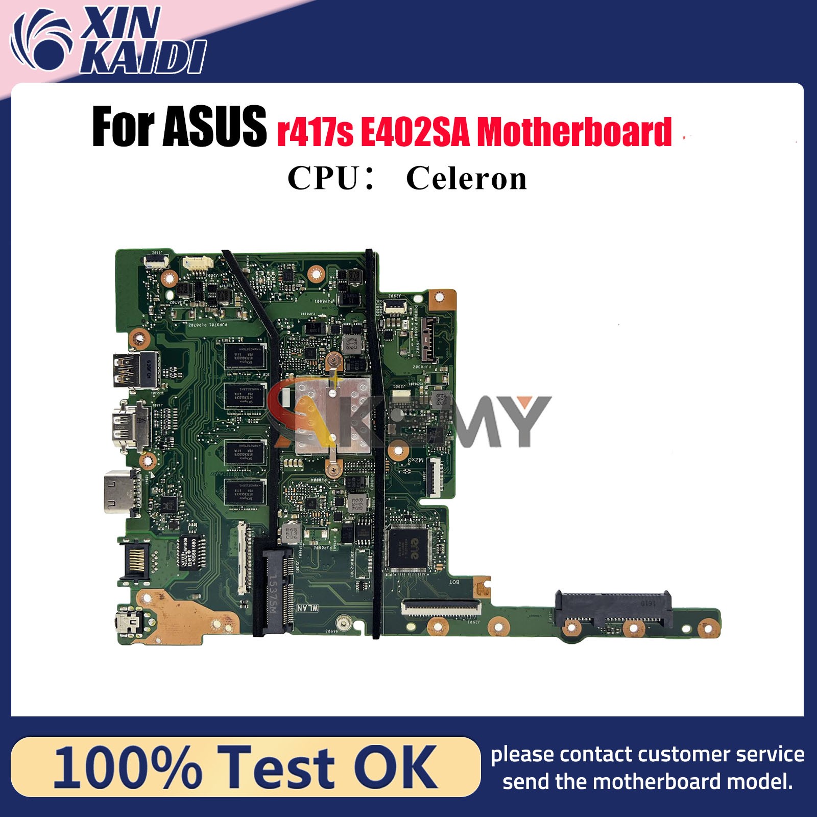E402SA Laptop Motherboard For ASUS E402SA E402S r417s Mainboard W/ CPU tests OK