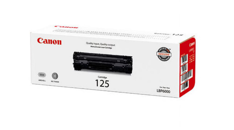 Canon 125 Black Toner Genuine OEM 1600 Pages Laser Cartridge New