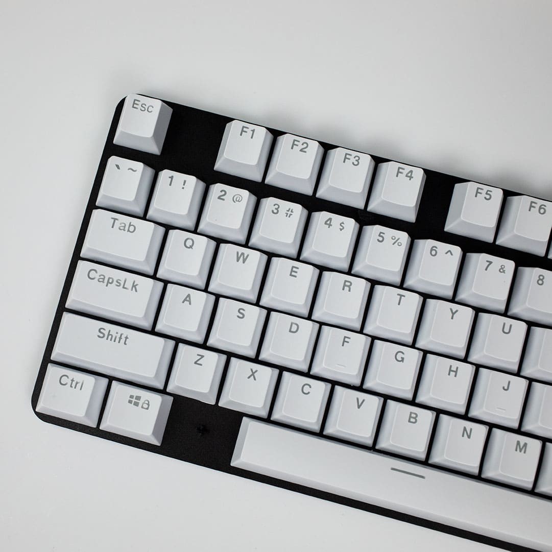 OEM Profile Translucent Mixable Keycaps - White