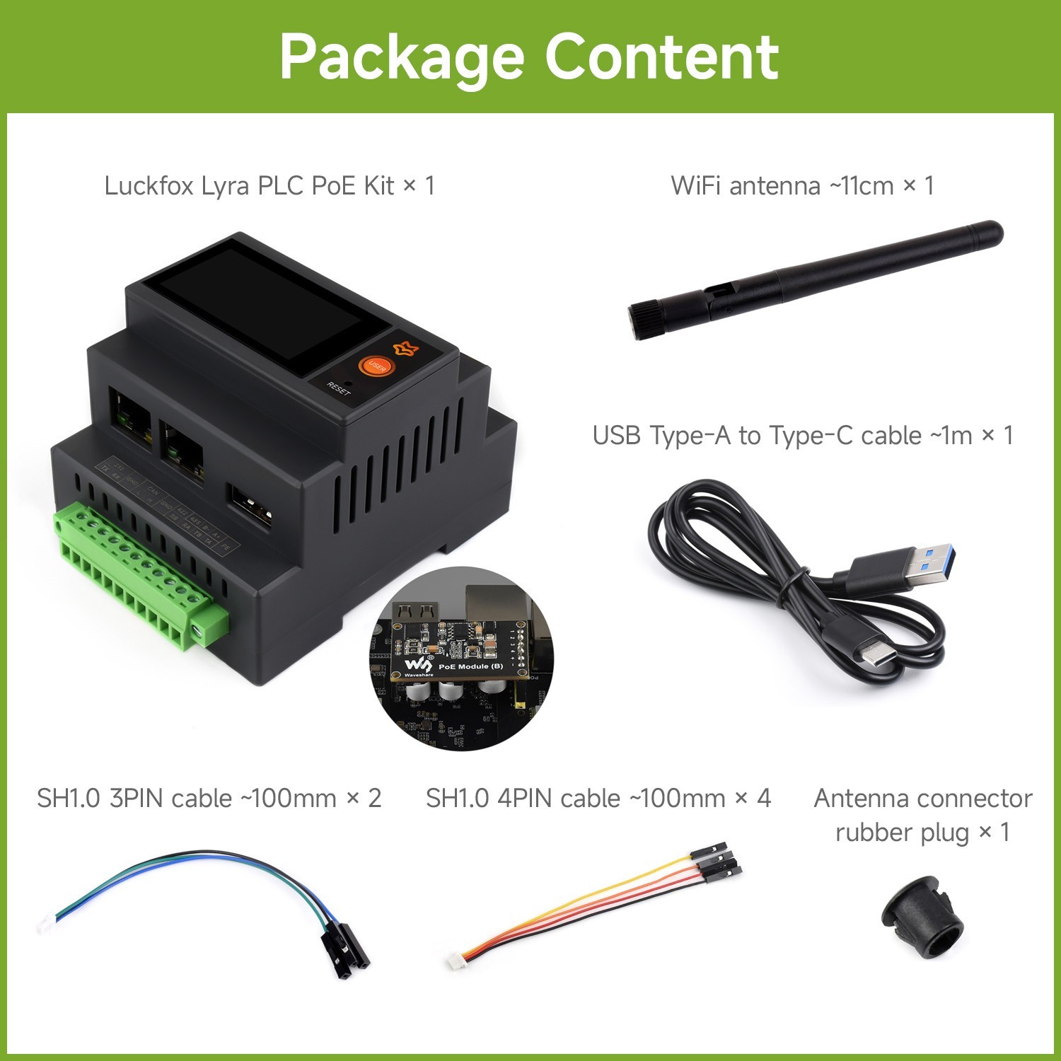 Luckfox Lyra Programmable Logic Controller, Based On RK3506B Triple-Core