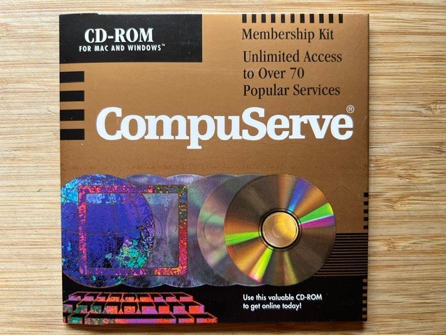 Vintage, Sealed: CompuServe Membership Kit CS1628 (1/95) Mac Windows