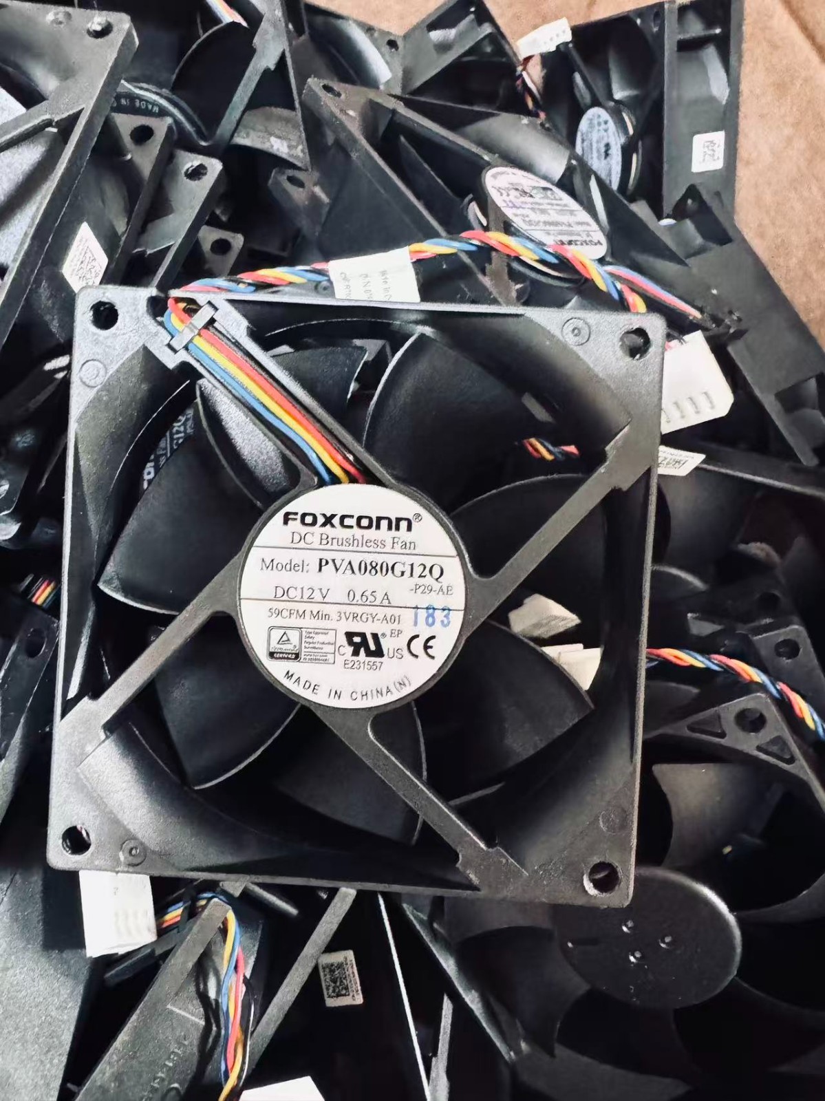 1pcs FOXCONN PVA080G12Q Fan 80*80*25mm DC12V 0.65A 4Pin