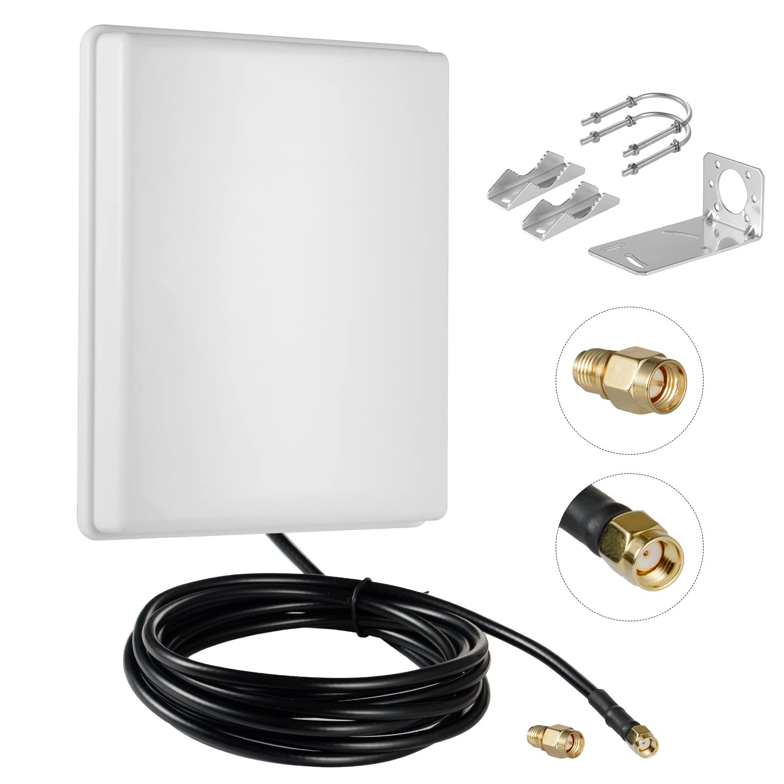 Outdoor 15dBi Dual Band WiFi 2.4GHz 5GHz 5.8GHz Panel Antenna