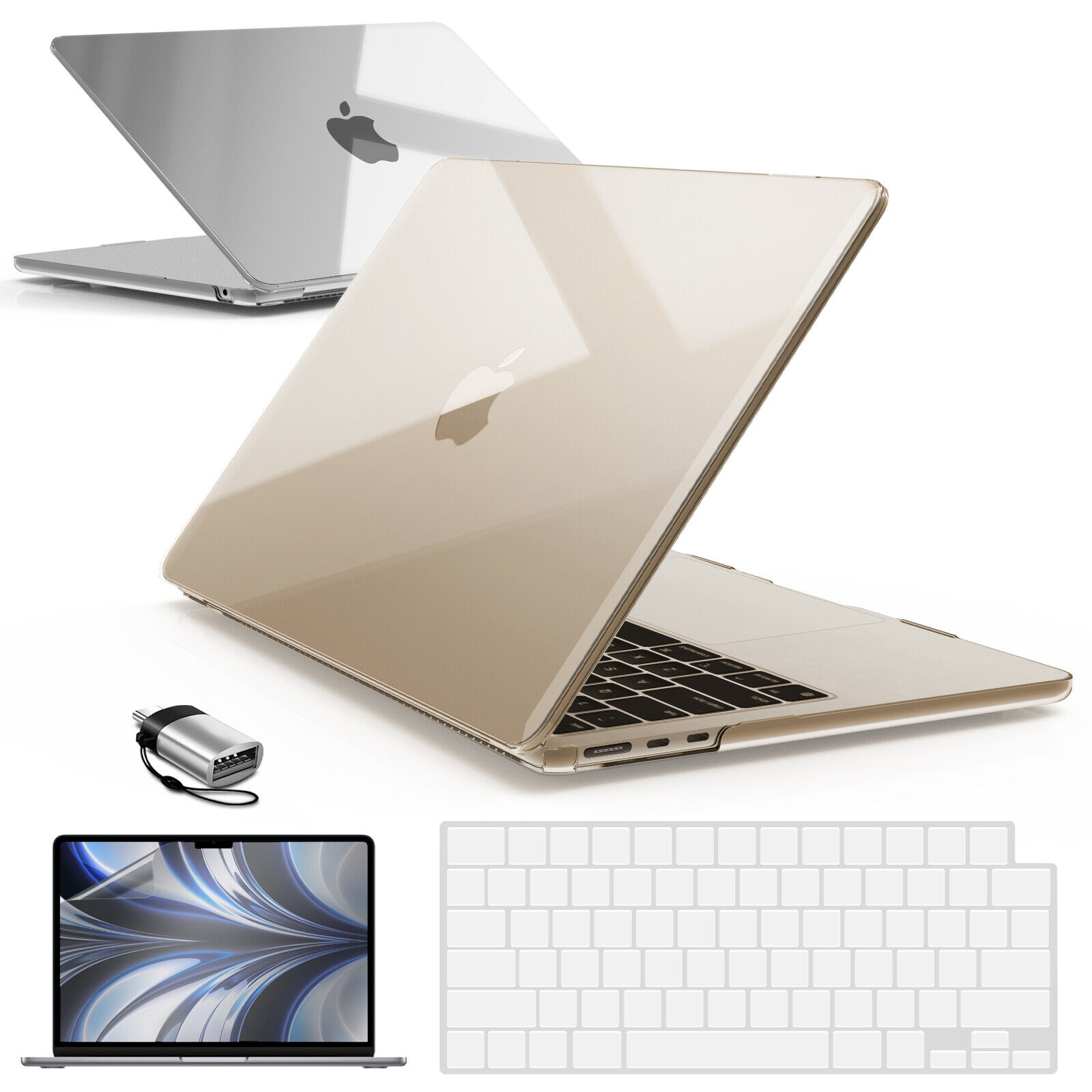 IBENZER 2024 2023 MacBook Air 15 inch case M3 A3114 M2 A2941 HardShell Case