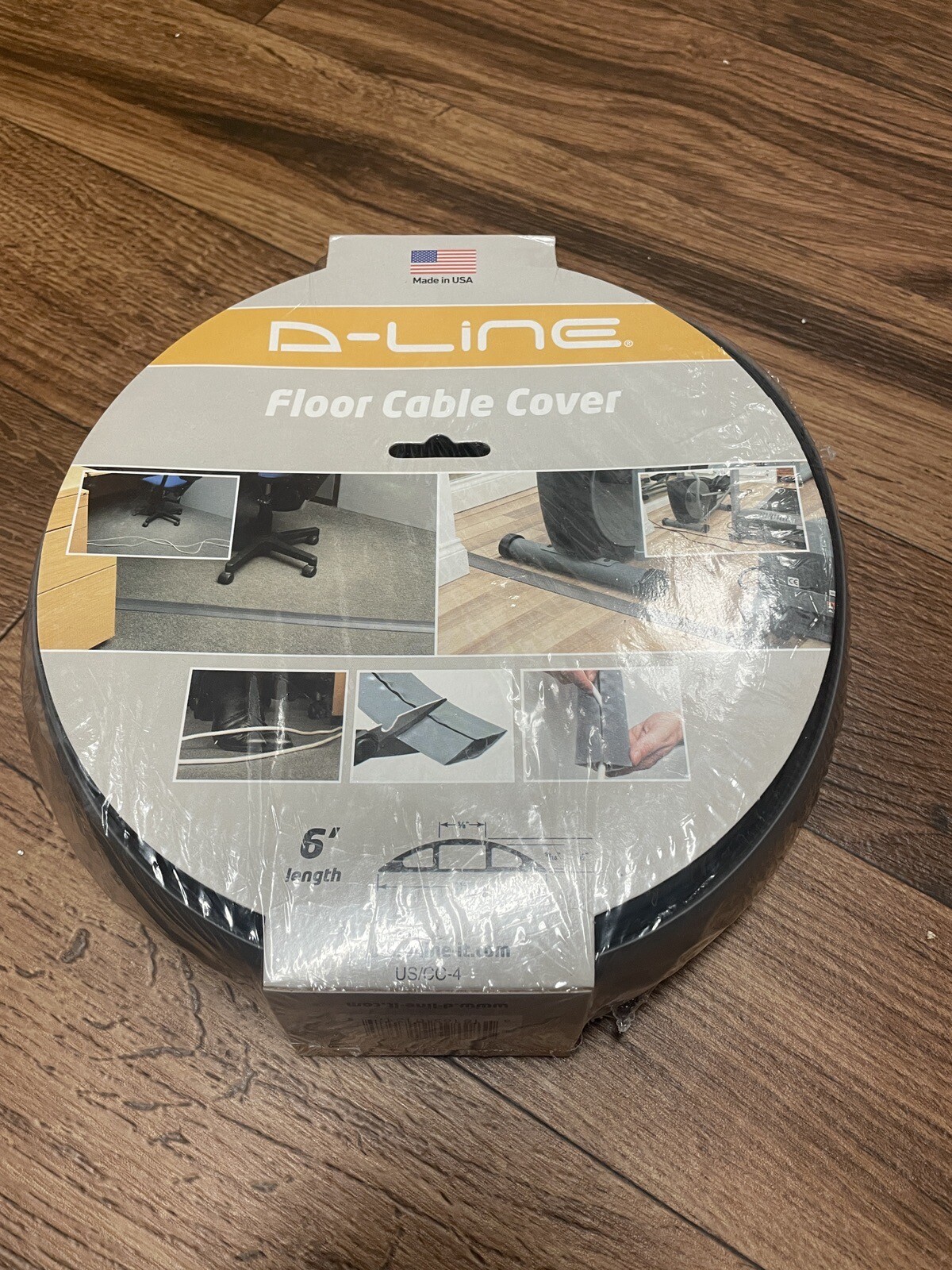 D-Line 6ft Floor Cord Cover Cable Wire Protector New