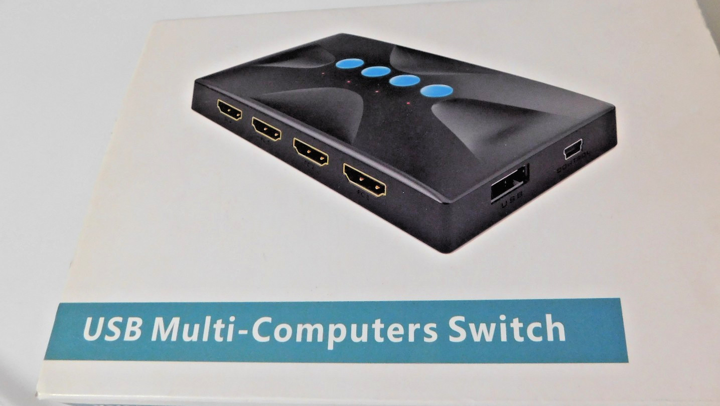 TCNEWCL HDS-4P KVM Switch 4 Ports HD KVM Switch  4Kx2K@30Hz