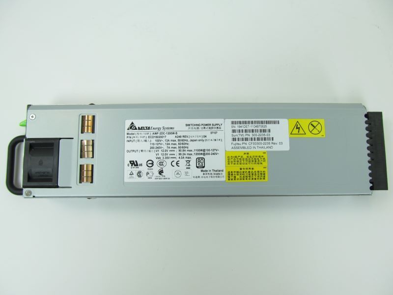 SUN 300-2138 (X6385A) Type A235 1100/1200 Watt AC Input Power Supply 4z