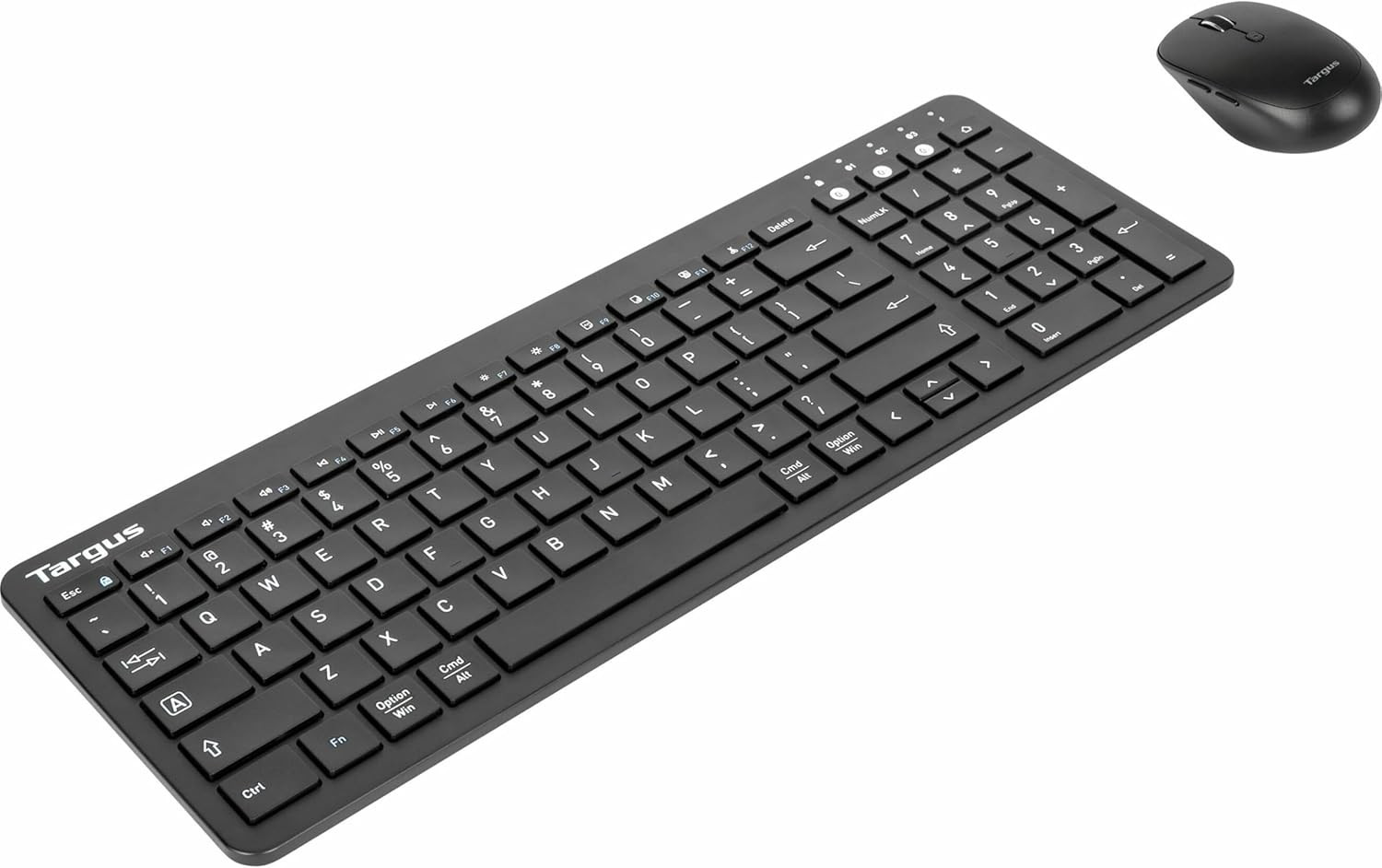 Midsize Multi-Device Bluetooth Keyboard and Mouse Bundle - Compatible with Chrom