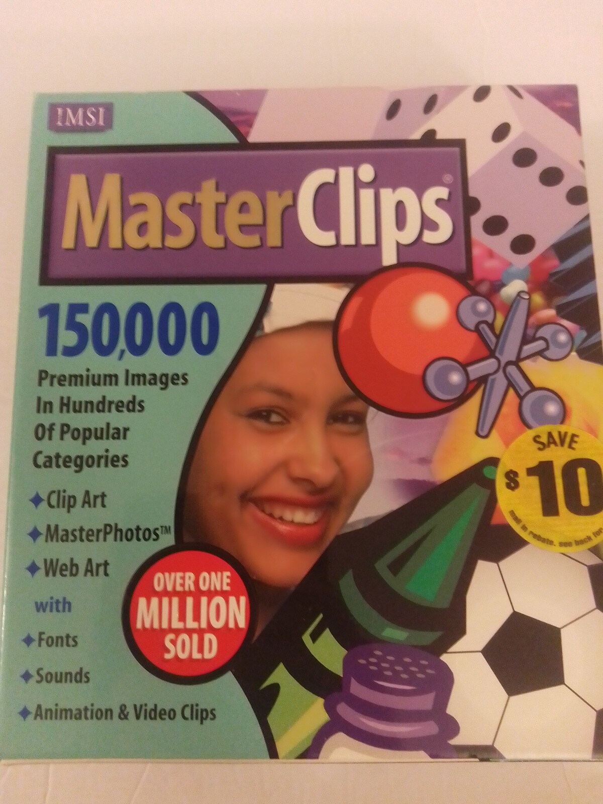 IMSI Master Clips 150,000 Clip Art Collection On 10 CD-ROMs LN Complete