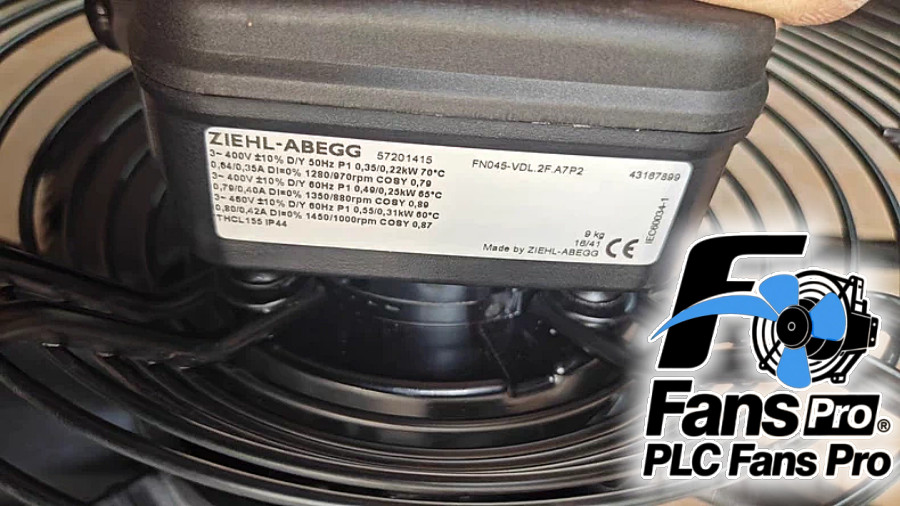 1PCS New ZIEHL-ABEGG FN045-VDL.2F.A7P2 400VAC 0.35/0.22KW Axial Fan Fast Ship