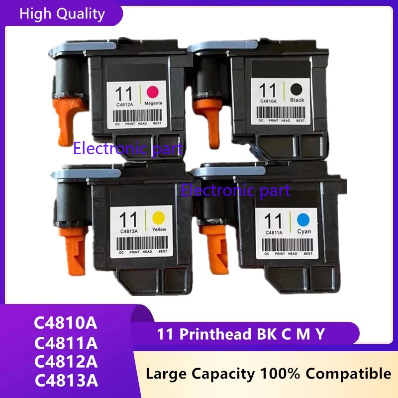 4PC/set HP11 C4810A C4811A C4812A C4813A Printhead for HP 500 800 510 100 110