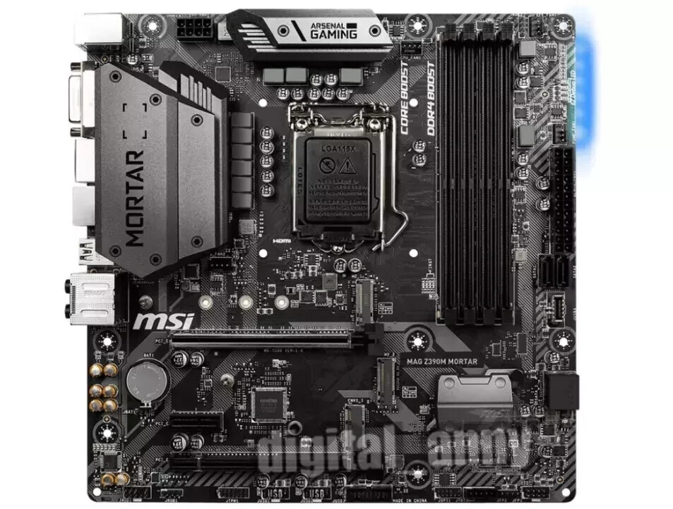 MSI MAG Z390M MORTAR LGA 1151(300 Series) Intel Z390 Micro ATX Intel Motherboard