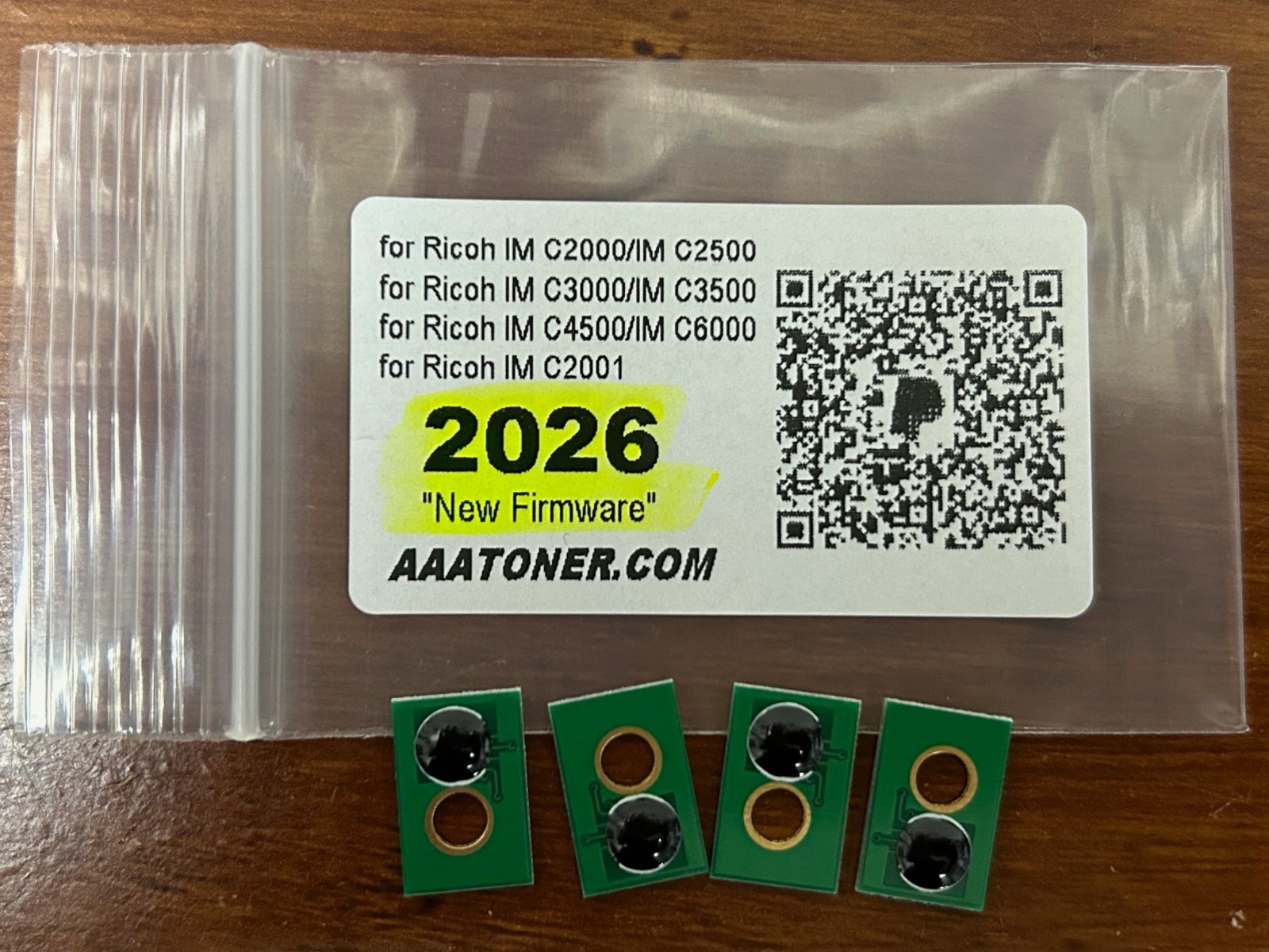 4 x Toner Chip Refill for Ricoh IM C3000 IM C3500, IM C4500, IM C6000 (IM) 