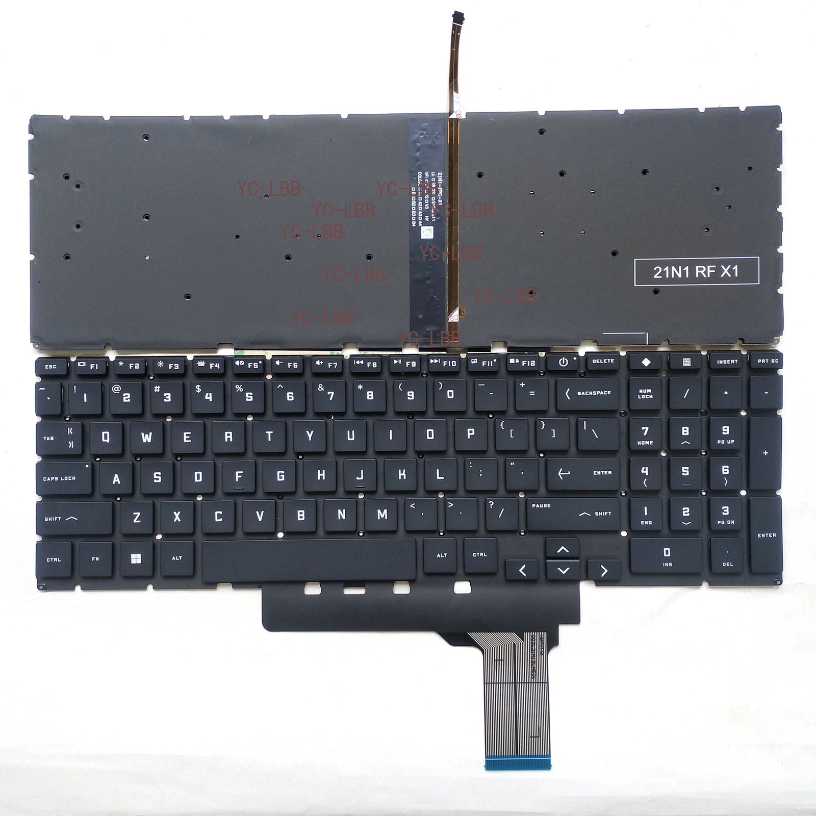 New US Backlit Keyboard Black For HP Victus 15.6 inch Gaming 15-FA 15-FB Laptop