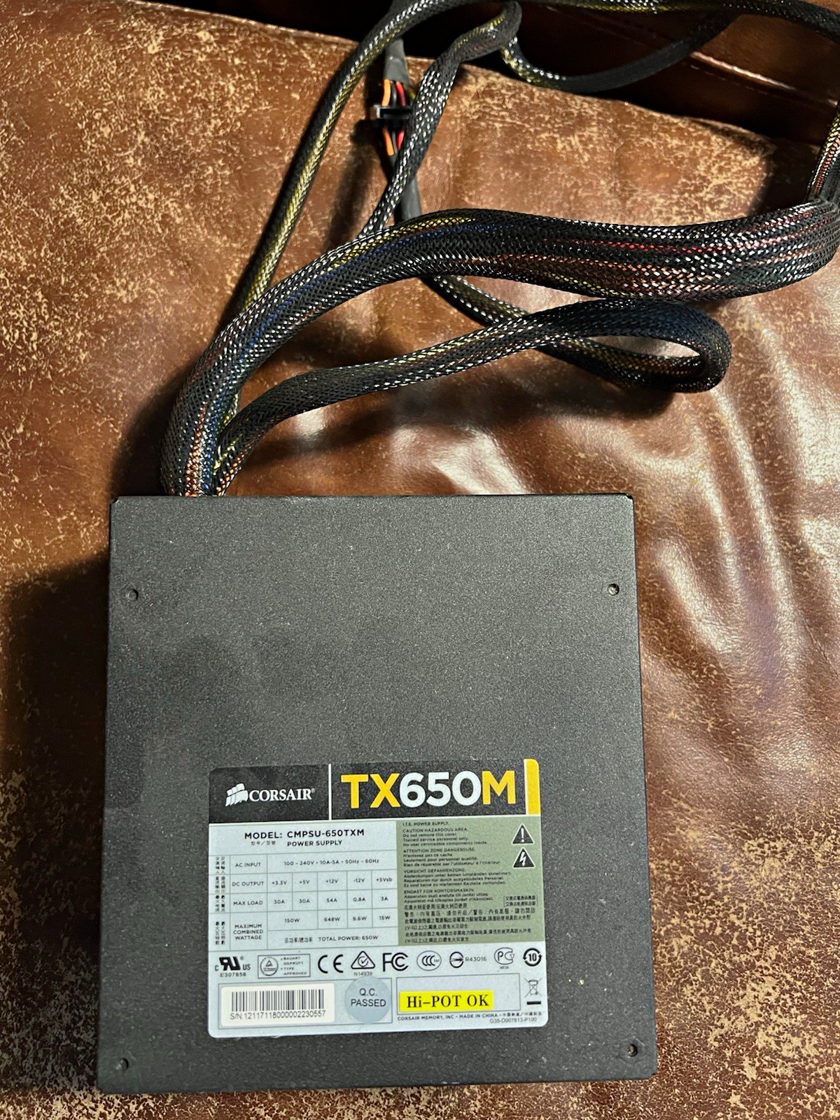 Corsair TX650M 650W ATX Semi-Modular PSU 24-Pin Power Unit