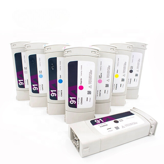 8color/set High quality 91 Ink Cartridge For HP DesignJet Z6100A Printer