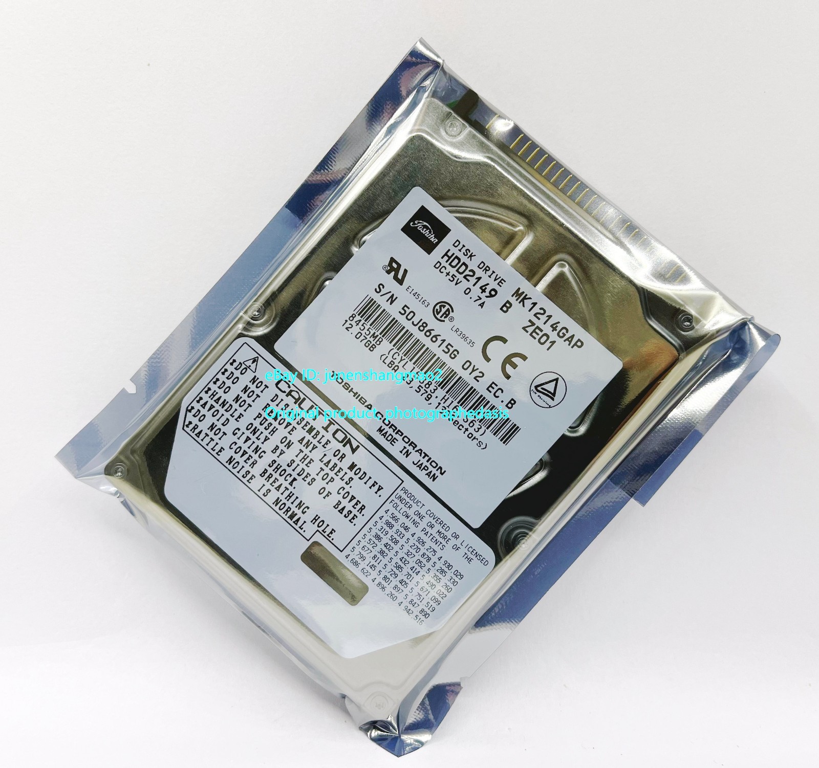 Toshiba 12.07GB MK1214GAP IDE 2.5-inch Industrial control computer dedicated HDD