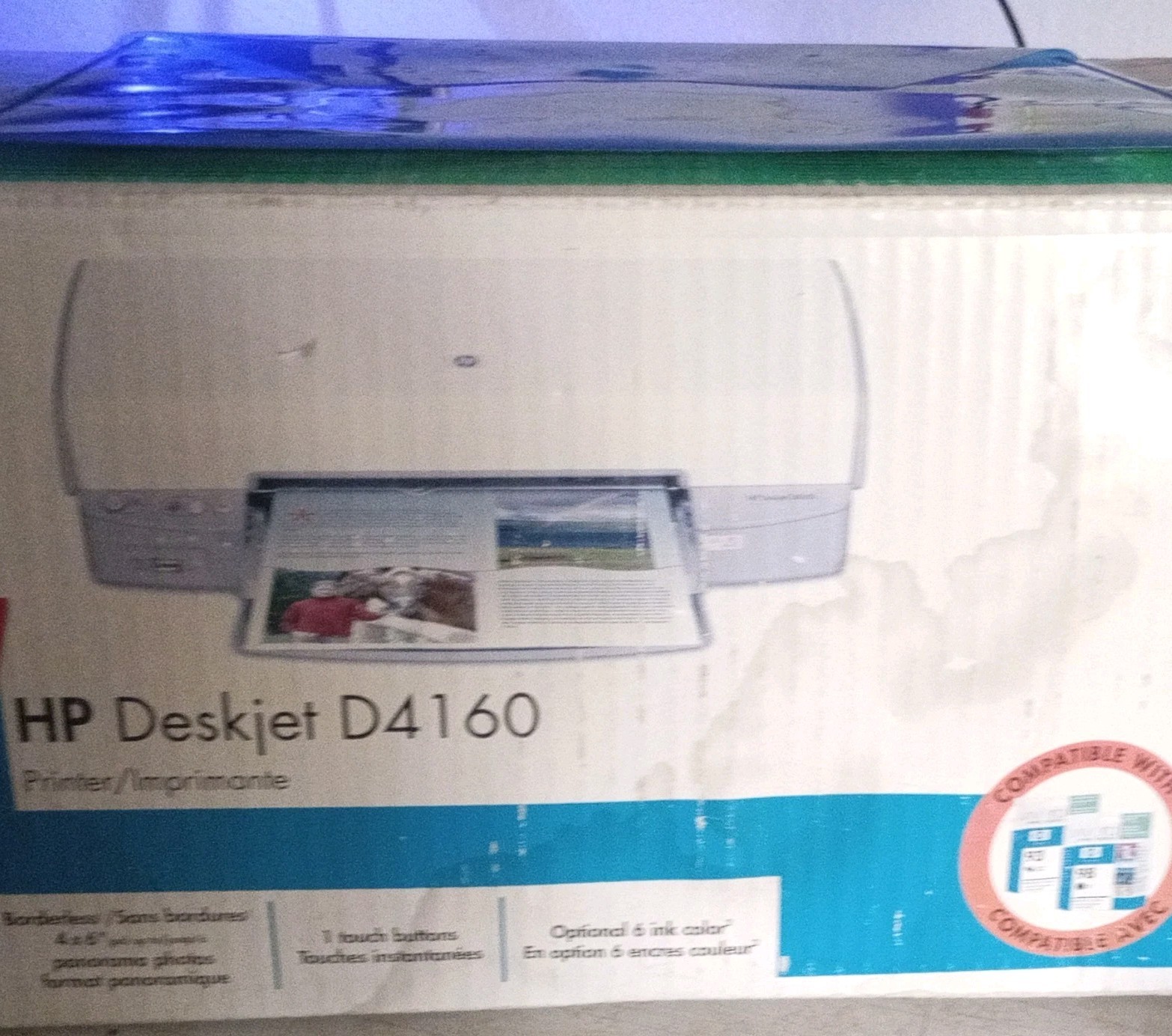 HP DeskJet D4160 Color Inkjet Printer USB 2.0 4800x1200 Borderless A4