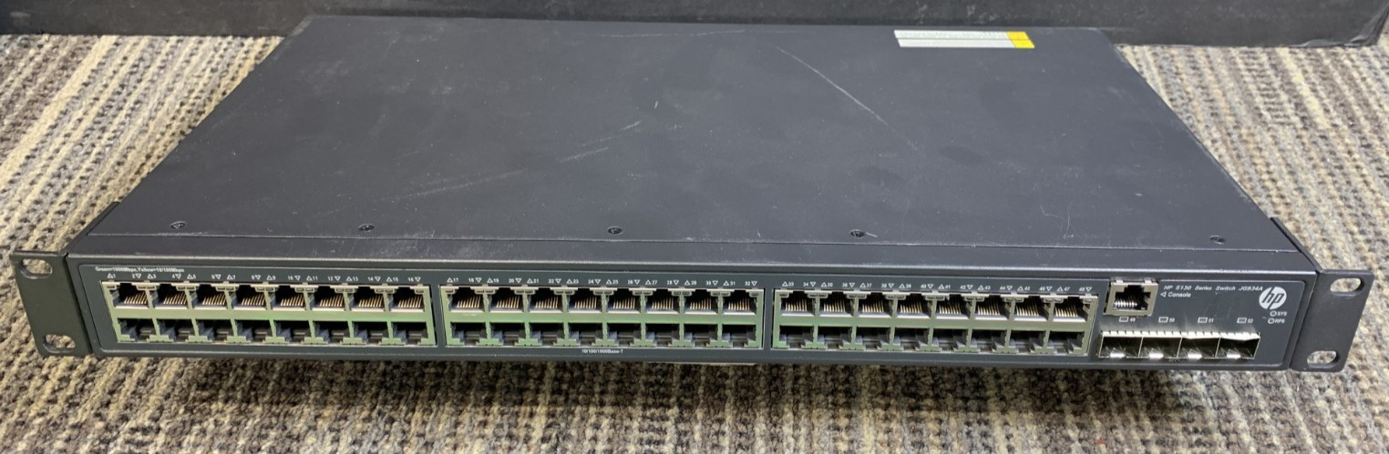 HPE JG934A 5130-48G-4SFP+ EI Managed L3 Switch 48 Ethernet Ports