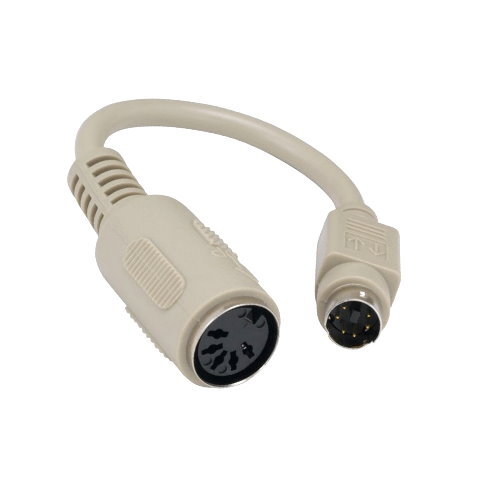 10PCS 6" MDIN 6 6Pin Male to DIN5 5Pin Female Adapter PS/2 Keyboard PC Computer