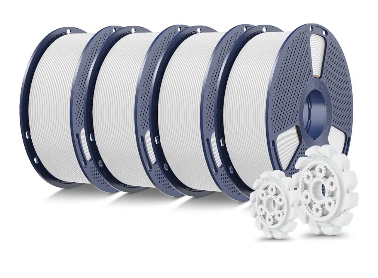 PLA+2.0 3D Printer Filament Bundle, 4KG Upgrade PLA+ Filament 1.75mm, Tougher...