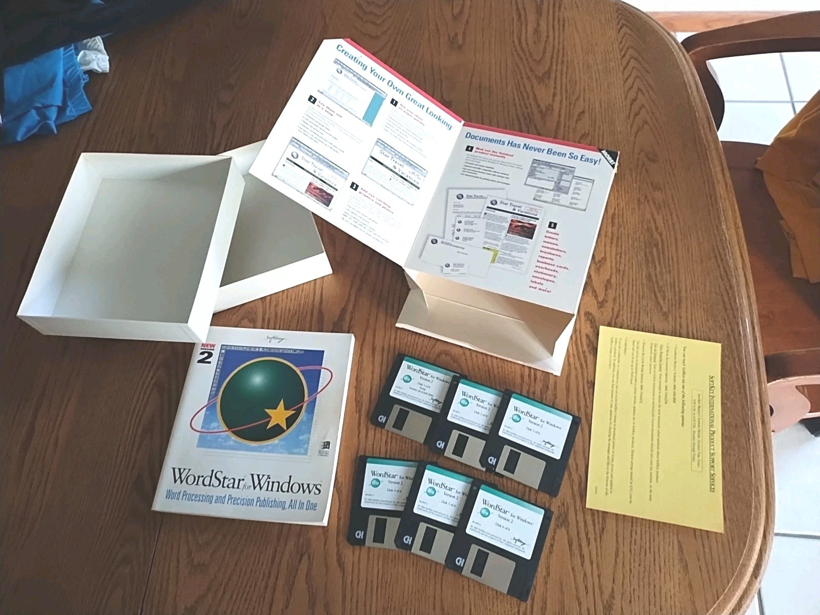 Vtg 1994 WordStar For Windows Version 2 Word Processing Publishing Office Max