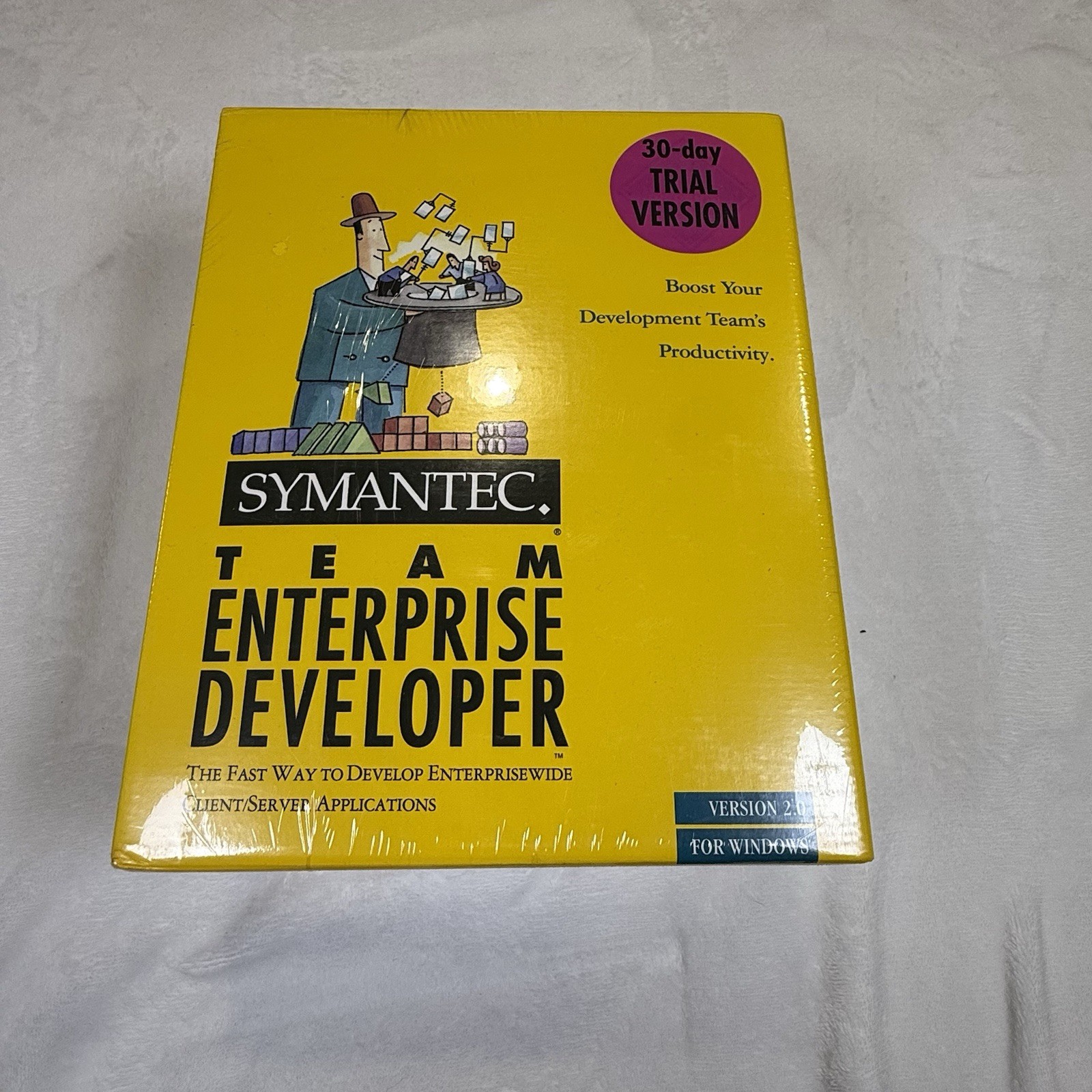 Symantec Team Enterprise Developer 2.0 Windows SEALED Vintage 1990s Software