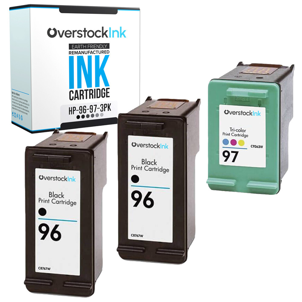 3-Pack Compatible OSI HP Printer Ink 96 97 for HP PhotoSmart 2605 2608 2610 8030