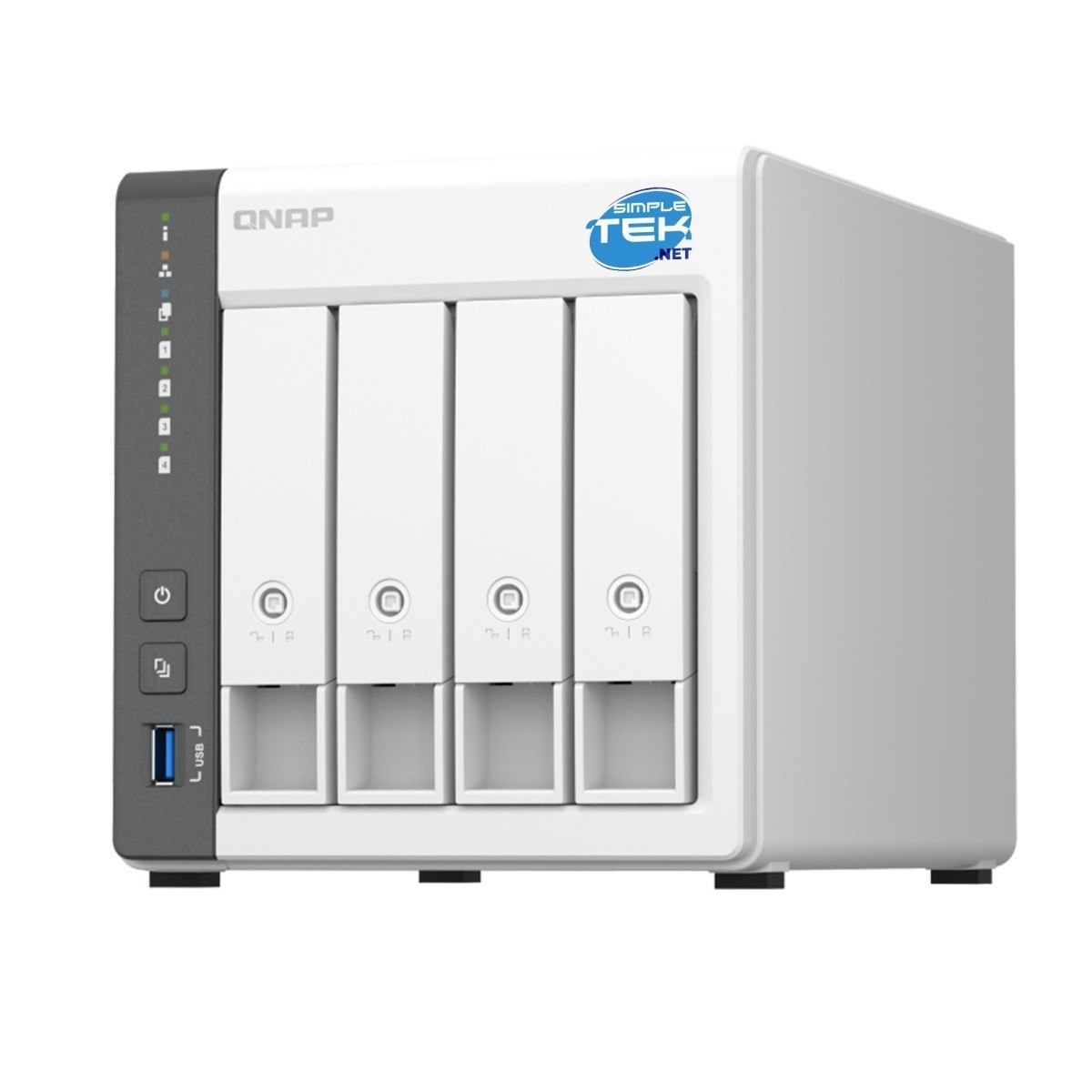 QNAP TS-433 4-Bay NAS 4GB RAM 2.5GbE Dual LAN 4 Slot 3.5/2.5