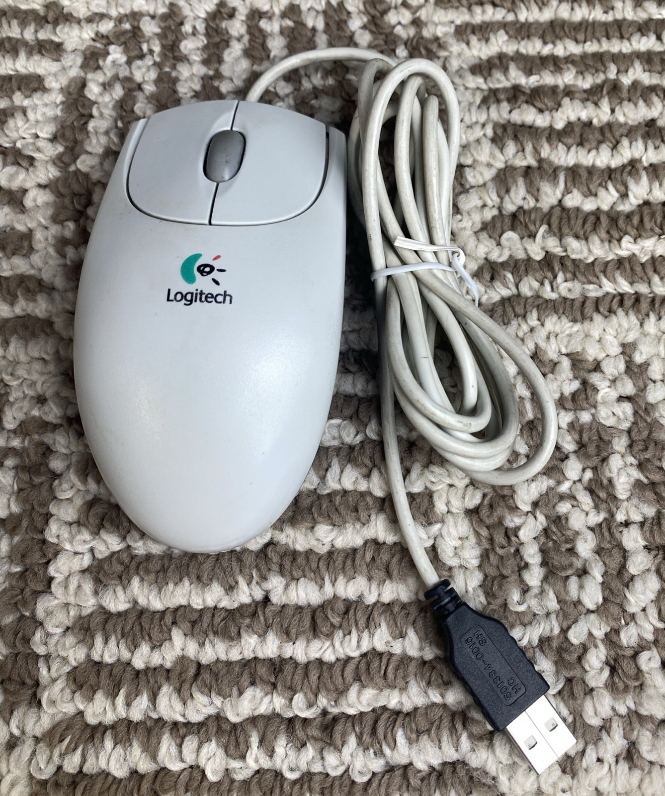 Logitech M-BJ58 USB Wired Optical Wheel Mouse White P/N 830524-0000
