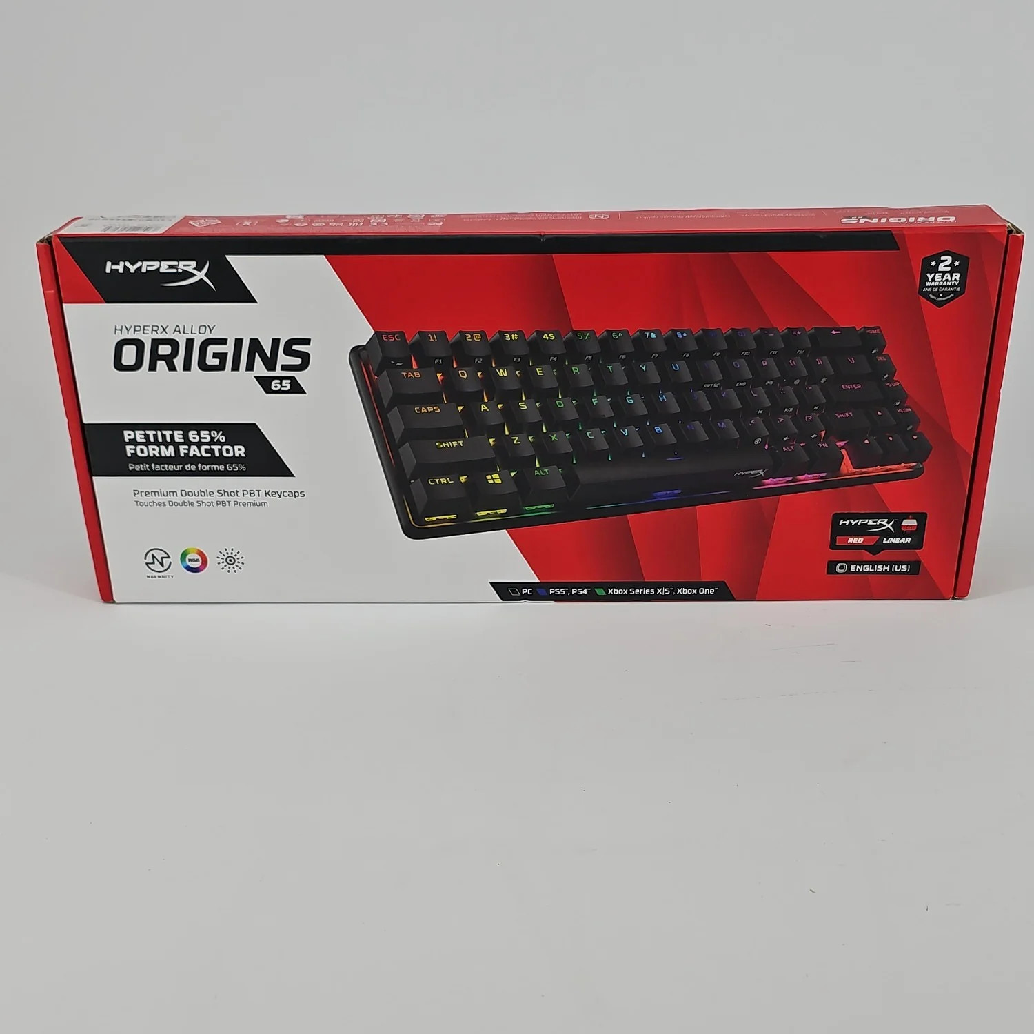 New HyperX Origins 65 AGOO4 Wired Keyboard Black
