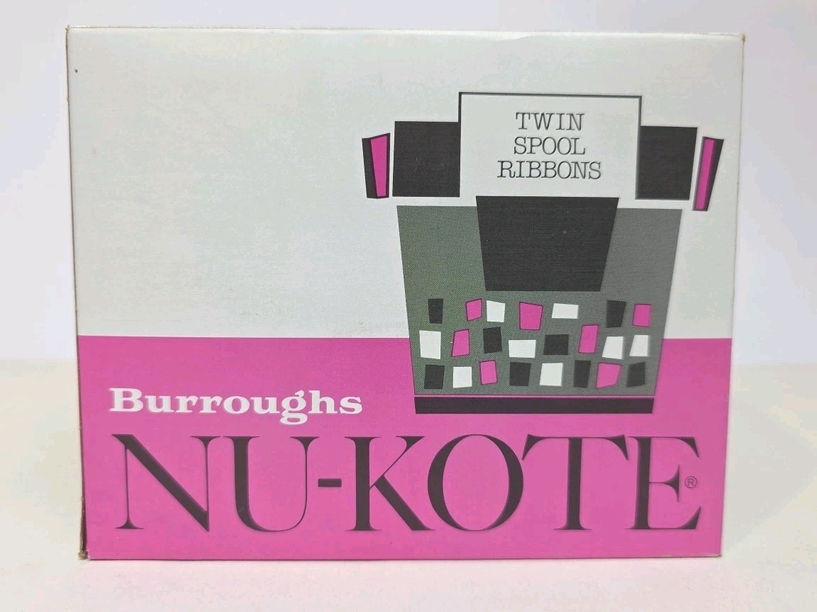 Burroughs NU-KOTE Twin Spool Ribbons BR 80C NIB NOS Qty 6