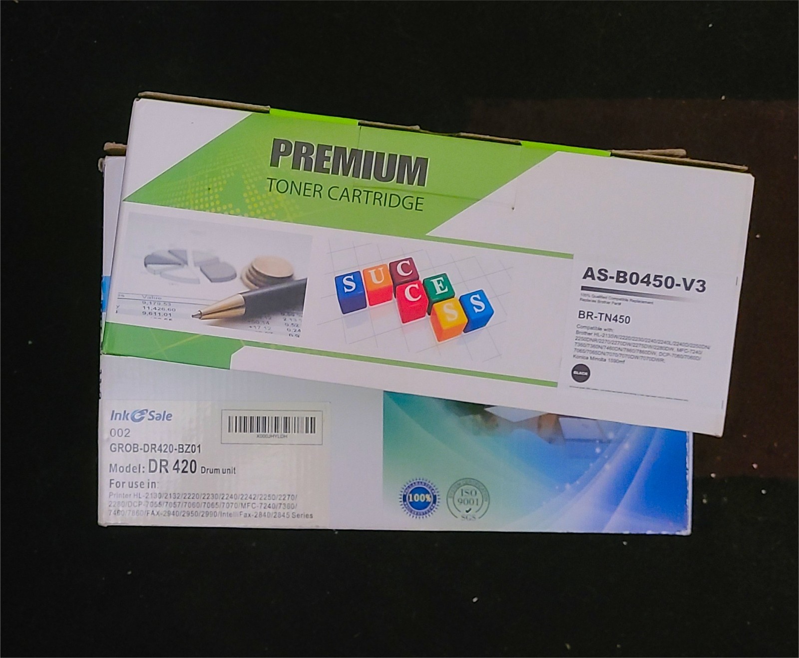 PREMIUM DR420 DRUM UNIT WITH TN450 TONER FOR BROTHER - READ  DESCRIPTION