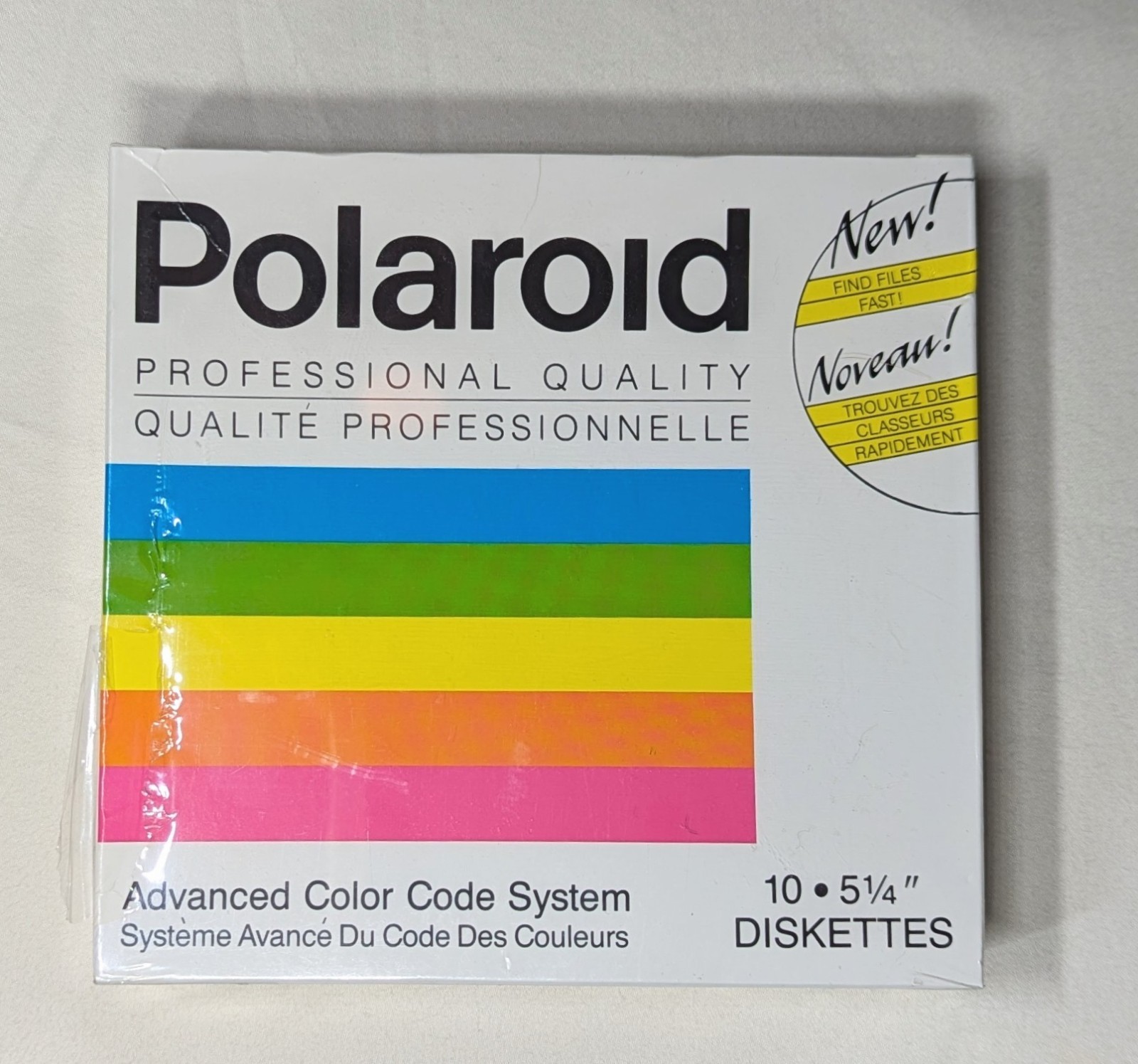 New In Box Original Factory Seal 10 Polaroid Floppy Diskettes 5.25" Vintage Disk