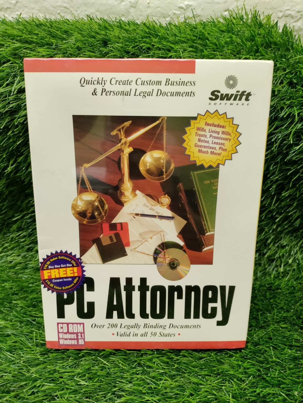 Swift Platinum PC Attorney Software 3.5" Floppy Windows 95 & 3.1
