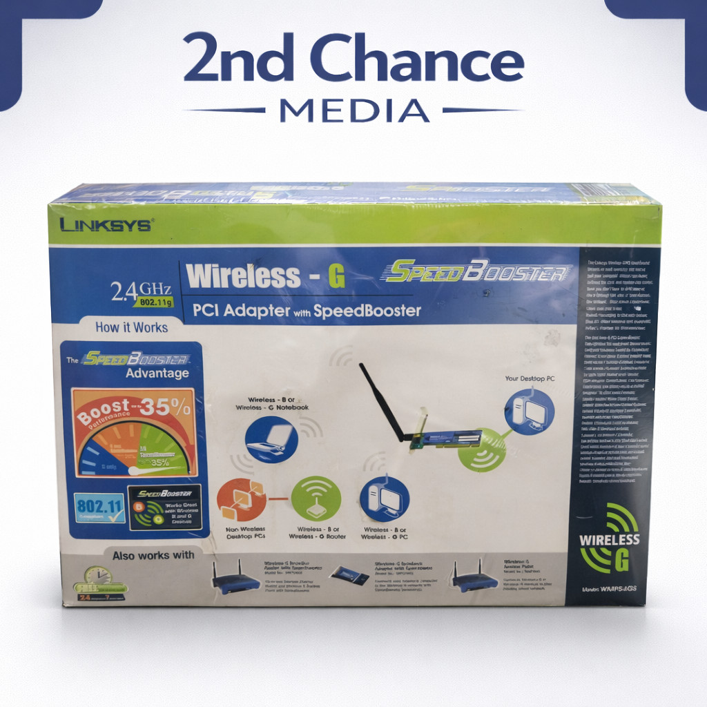Linksys WMP54GS 2.4GHz Wireless-G PCI Adapter with SpeedBooster
