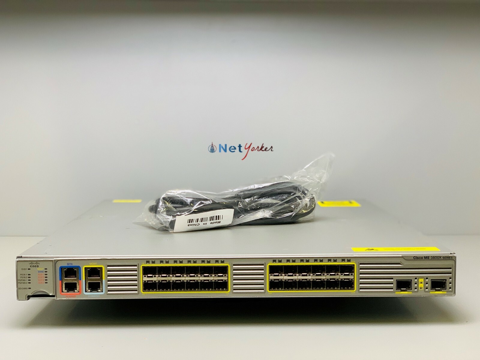 Cisco ME-3800X-24FS-M Carrier Switch Router - COMES DUAL AC POWER PWR-ME3KX-AC