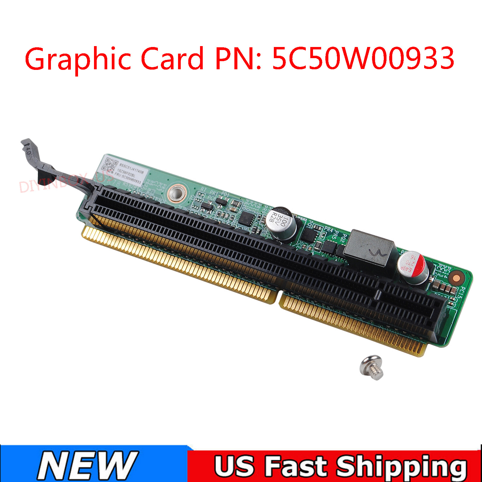 For Lenovo M90q Gen3 G3, P360 Tiny 8 P3 PCIex16 Riser Card 5C50W00933 5C50W00910