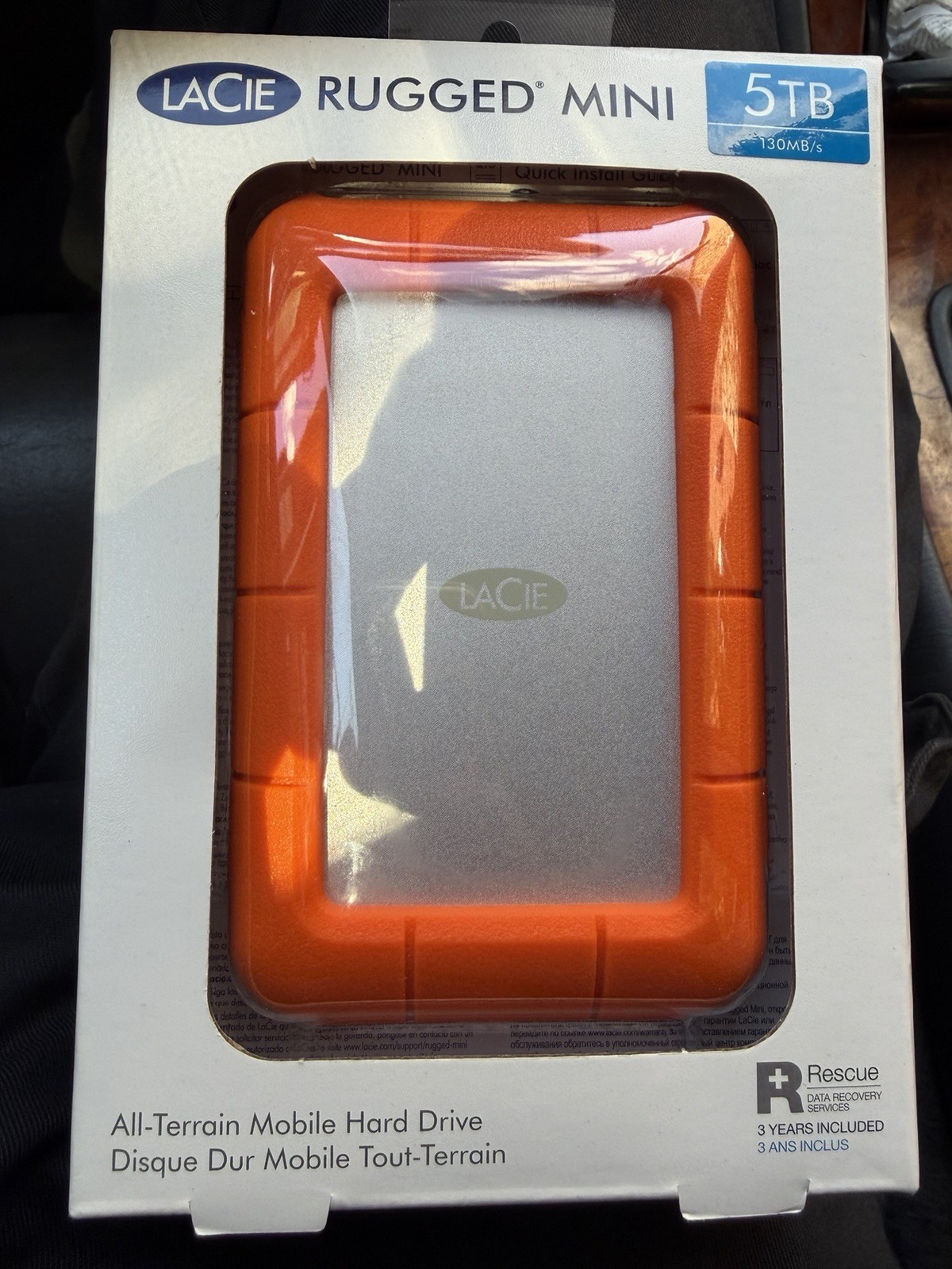 LaCie Rugged Mini 5TB,External,2.5 inch (STJJ5000400) Portable Hard Drive
