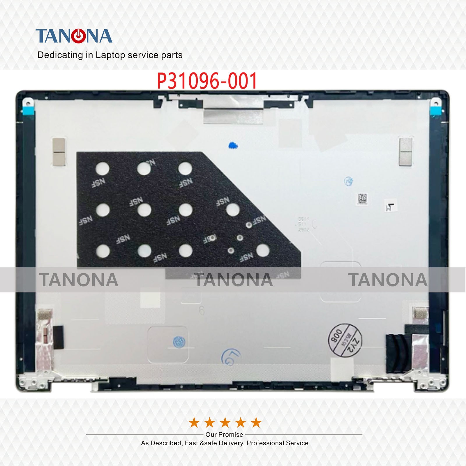 New For HP OmniBook X 14 2-in-1 14-FK TPN-W165 Back Bottom Cover Bezel Palmrest